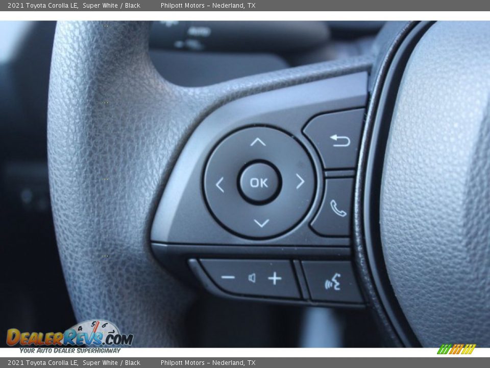 2021 Toyota Corolla LE Steering Wheel Photo #11
