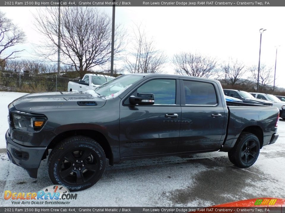 2021 Ram 1500 Big Horn Crew Cab 4x4 Granite Crystal Metallic / Black Photo #9