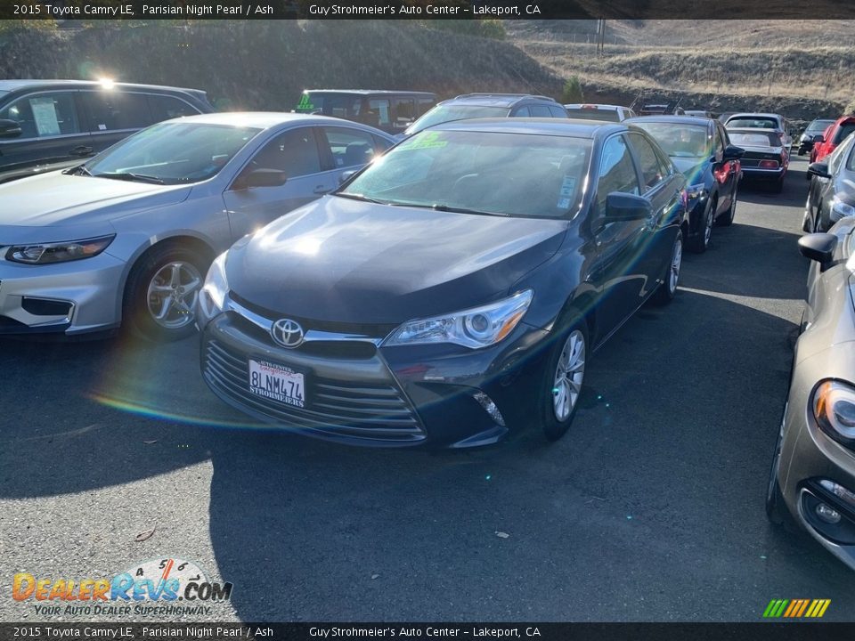 2015 Toyota Camry LE Parisian Night Pearl / Ash Photo #2