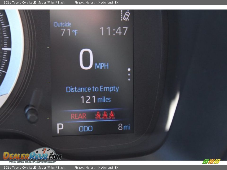 2021 Toyota Corolla LE Super White / Black Photo #14