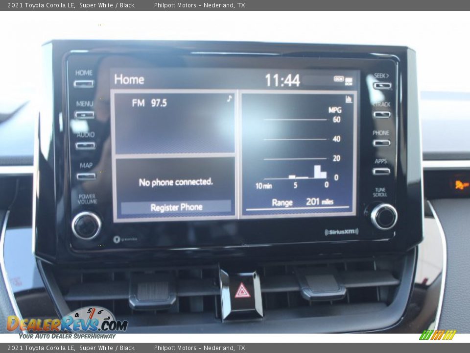2021 Toyota Corolla LE Super White / Black Photo #15