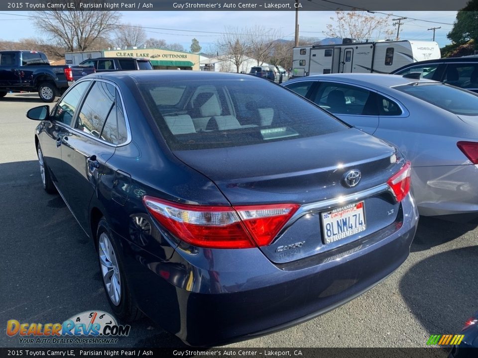 2015 Toyota Camry LE Parisian Night Pearl / Ash Photo #4