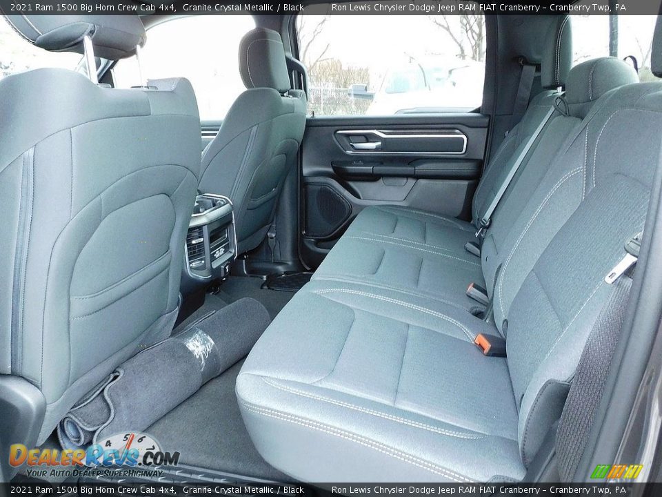 Rear Seat of 2021 Ram 1500 Big Horn Crew Cab 4x4 Photo #12