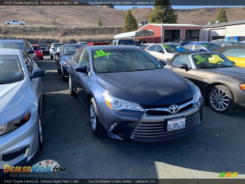 2015 Toyota Camry LE Parisian Night Pearl / Ash Photo #5