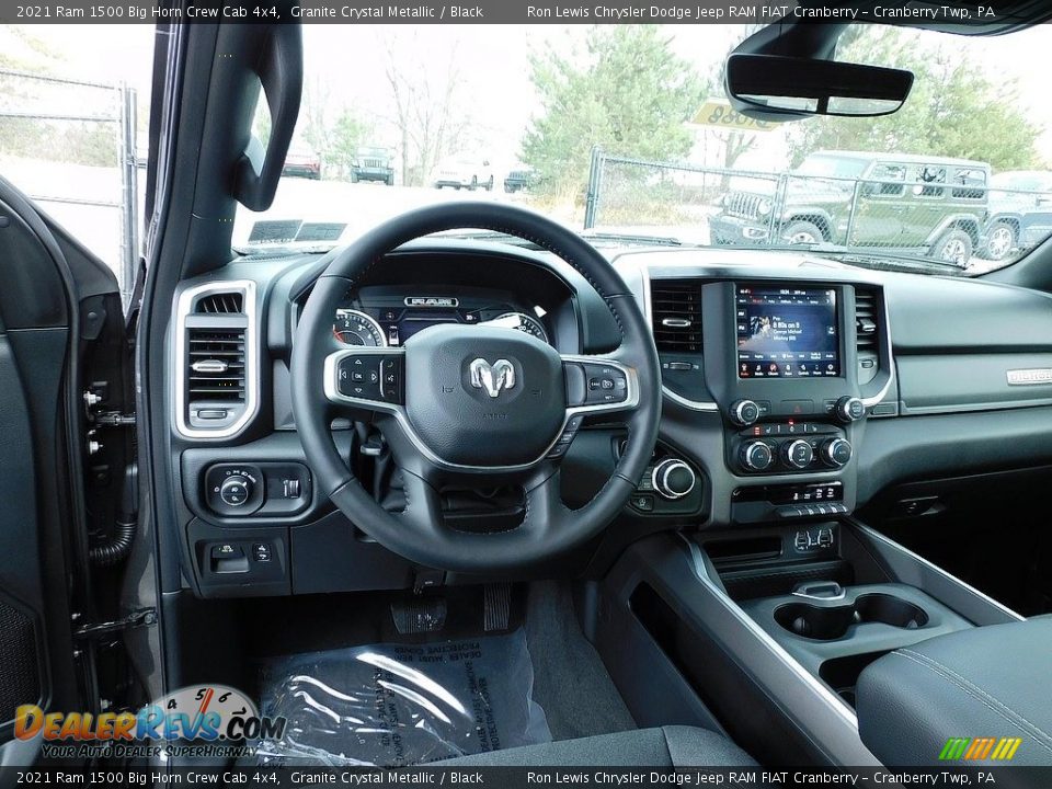 Dashboard of 2021 Ram 1500 Big Horn Crew Cab 4x4 Photo #13