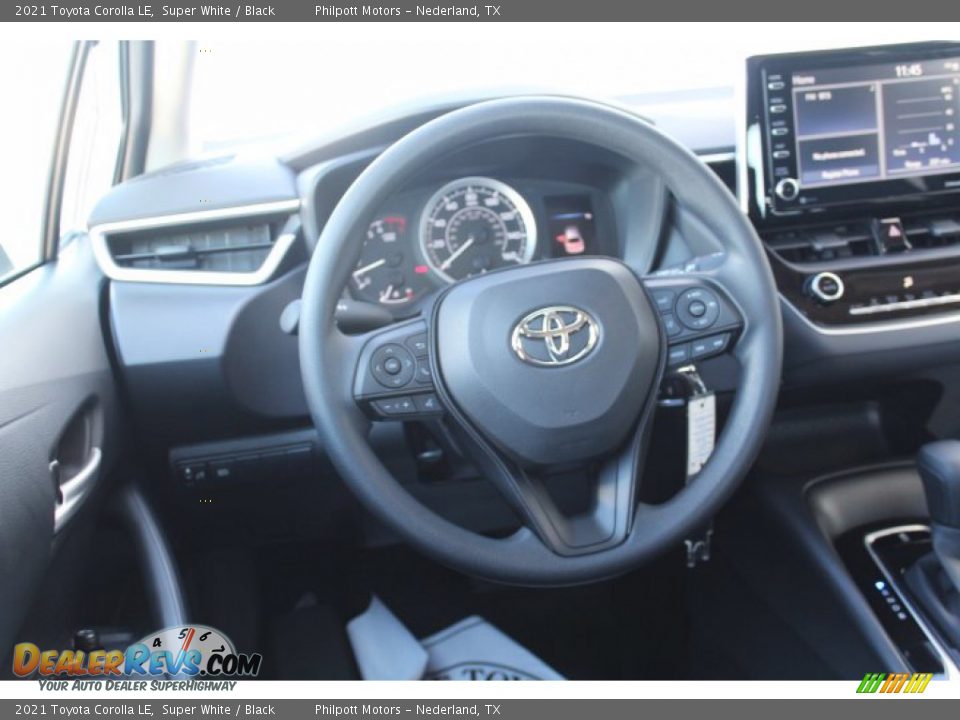 2021 Toyota Corolla LE Super White / Black Photo #21