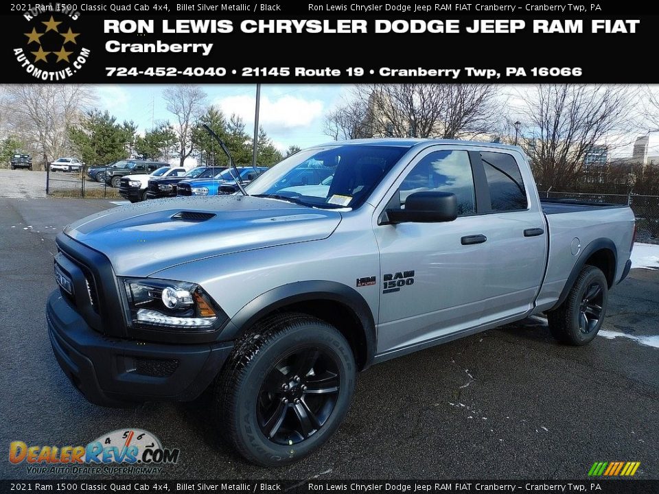 2021 Ram 1500 Classic Quad Cab 4x4 Billet Silver Metallic / Black Photo #1