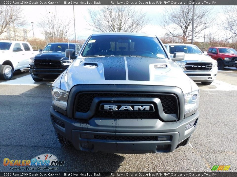 2021 Ram 1500 Classic Quad Cab 4x4 Billet Silver Metallic / Black Photo #2