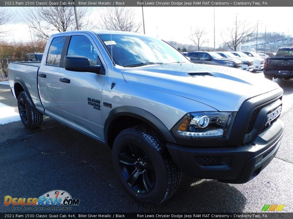 2021 Ram 1500 Classic Quad Cab 4x4 Billet Silver Metallic / Black Photo #3