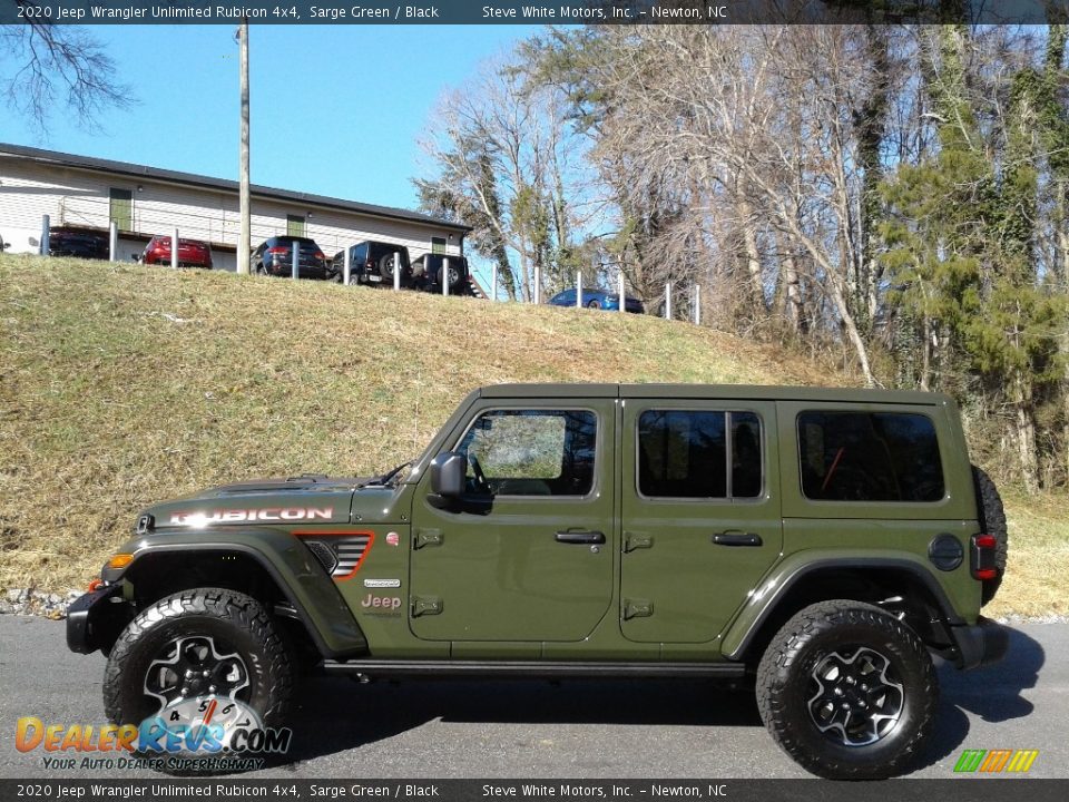 2020 Jeep Wrangler Unlimited Rubicon 4x4 Sarge Green / Black Photo #1
