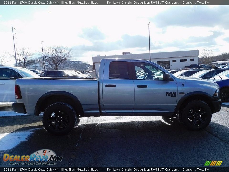 2021 Ram 1500 Classic Quad Cab 4x4 Billet Silver Metallic / Black Photo #4