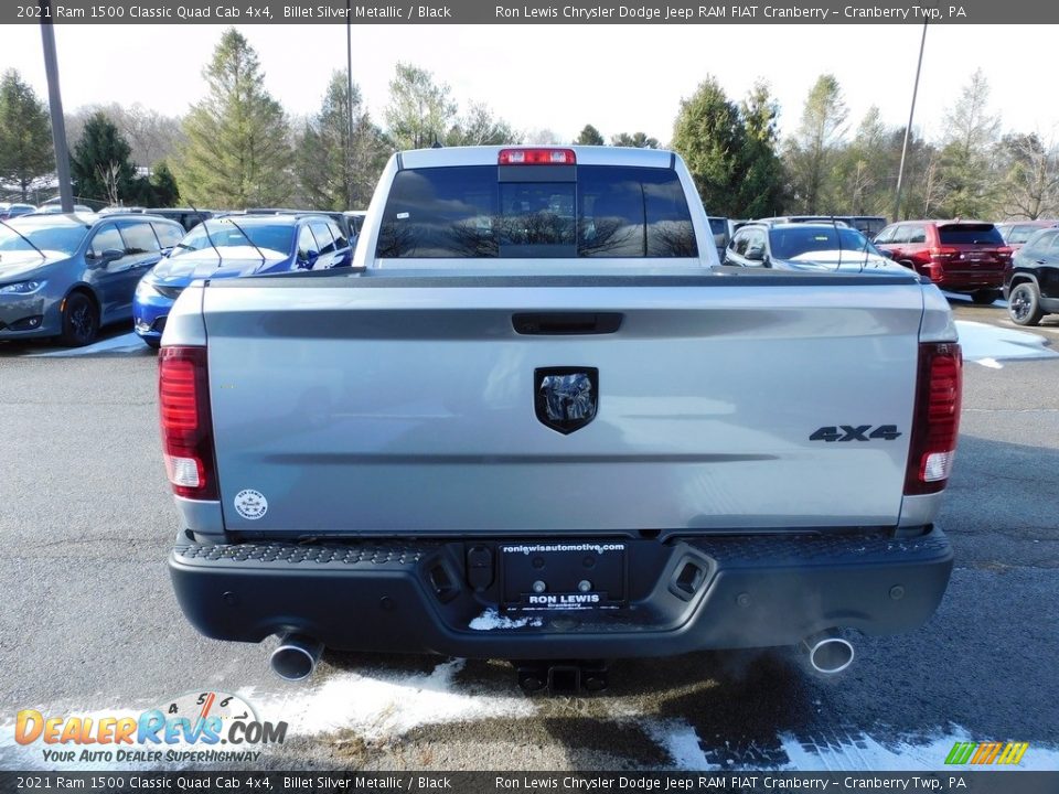 2021 Ram 1500 Classic Quad Cab 4x4 Billet Silver Metallic / Black Photo #6