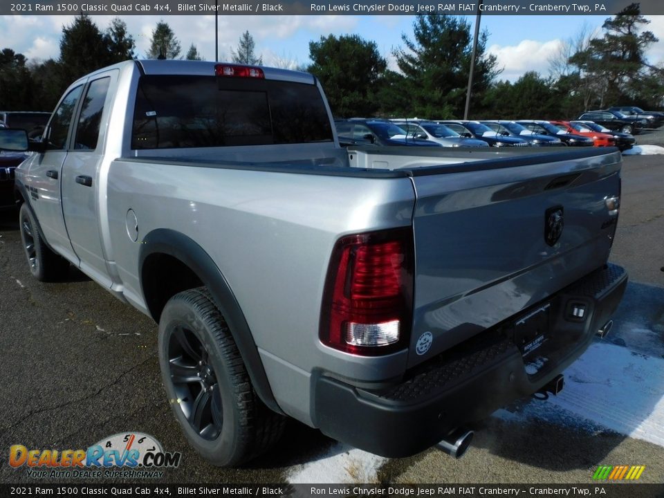 2021 Ram 1500 Classic Quad Cab 4x4 Billet Silver Metallic / Black Photo #8