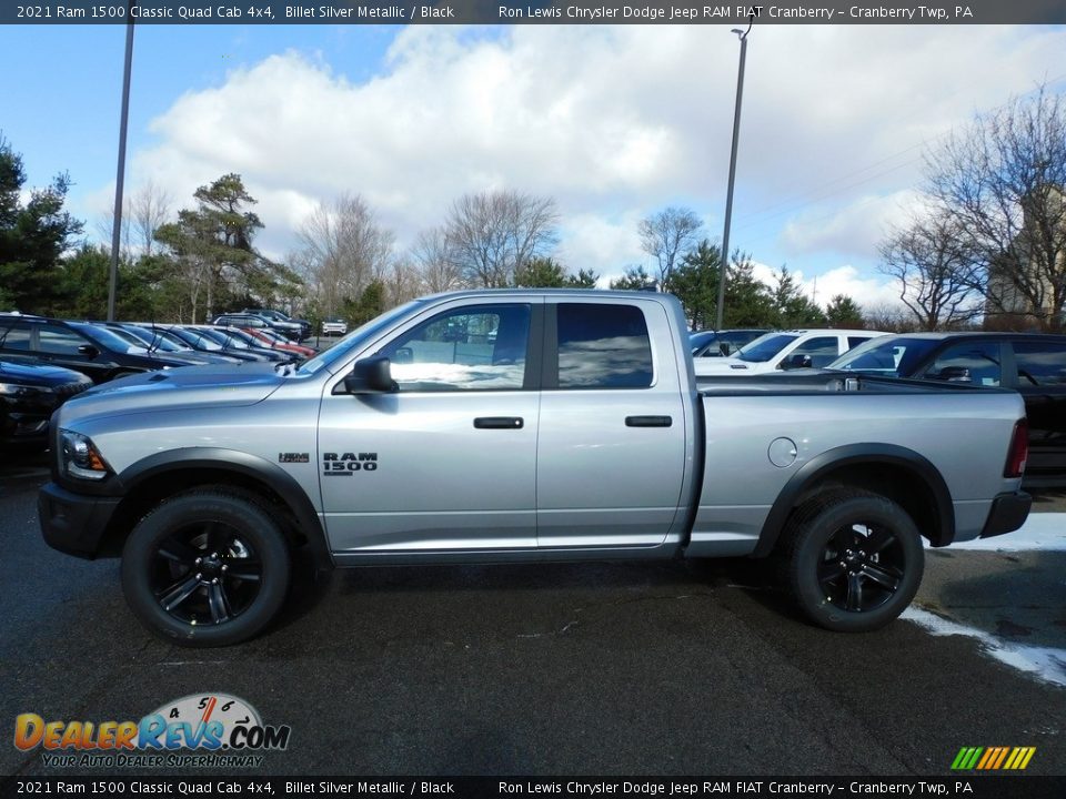 2021 Ram 1500 Classic Quad Cab 4x4 Billet Silver Metallic / Black Photo #9