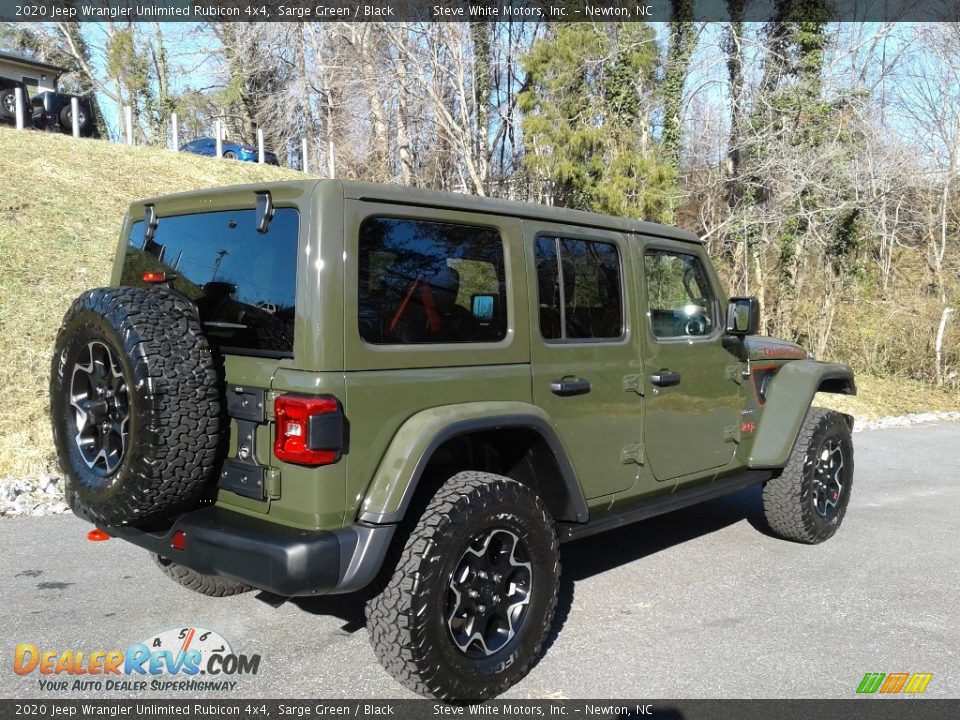 2020 Jeep Wrangler Unlimited Rubicon 4x4 Sarge Green / Black Photo #7