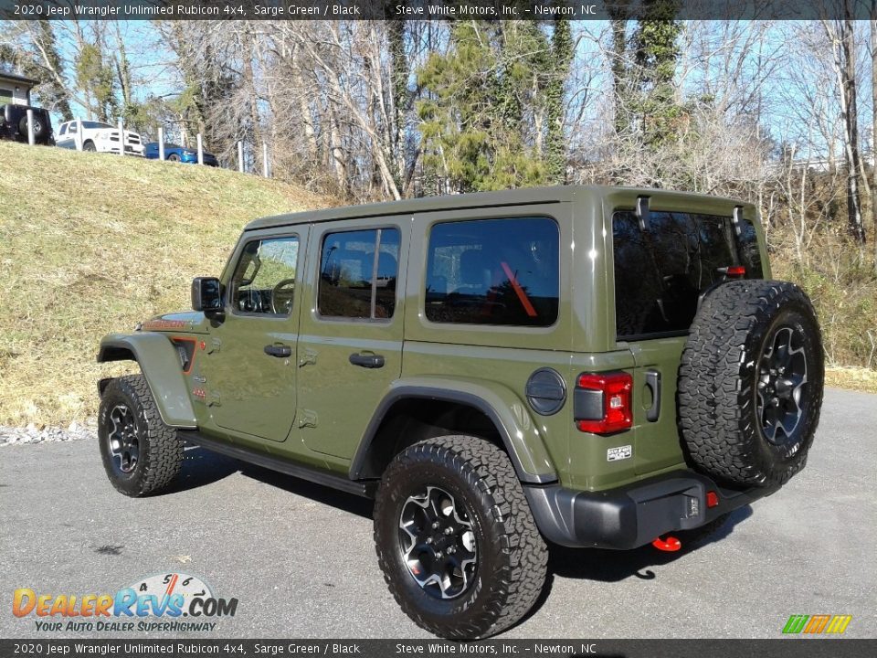 2020 Jeep Wrangler Unlimited Rubicon 4x4 Sarge Green / Black Photo #9
