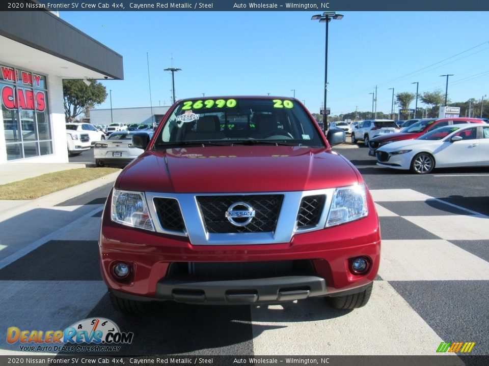 2020 Nissan Frontier SV Crew Cab 4x4 Cayenne Red Metallic / Steel Photo #2