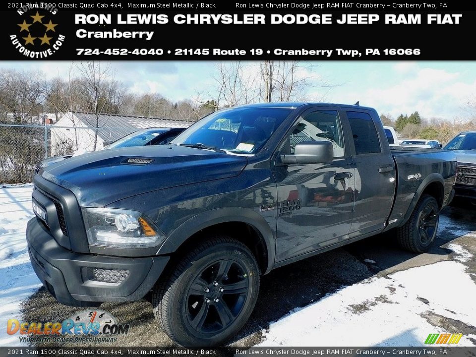 2021 Ram 1500 Classic Quad Cab 4x4 Maximum Steel Metallic / Black Photo #1