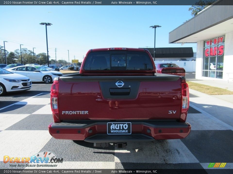 2020 Nissan Frontier SV Crew Cab 4x4 Cayenne Red Metallic / Steel Photo #4