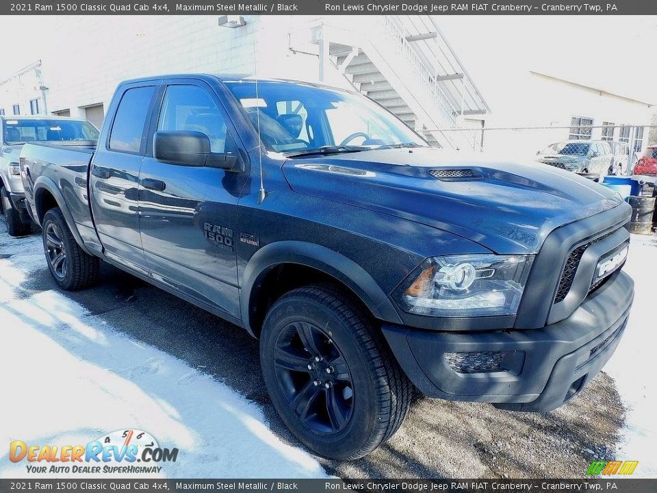 2021 Ram 1500 Classic Quad Cab 4x4 Maximum Steel Metallic / Black Photo #3