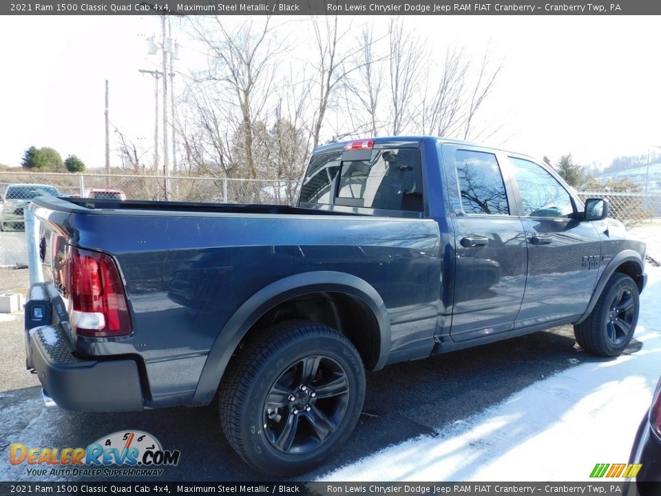 2021 Ram 1500 Classic Quad Cab 4x4 Maximum Steel Metallic / Black Photo #4