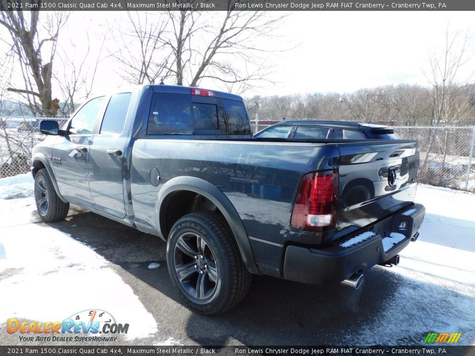 2021 Ram 1500 Classic Quad Cab 4x4 Maximum Steel Metallic / Black Photo #7