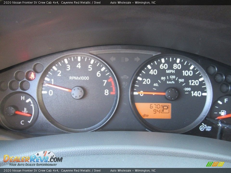 2020 Nissan Frontier SV Crew Cab 4x4 Gauges Photo #15