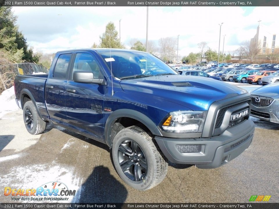 2021 Ram 1500 Classic Quad Cab 4x4 Patriot Blue Pearl / Black Photo #3