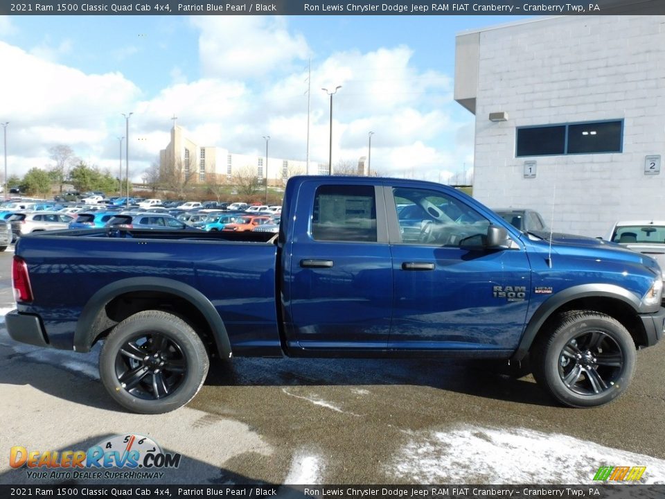 2021 Ram 1500 Classic Quad Cab 4x4 Patriot Blue Pearl / Black Photo #4