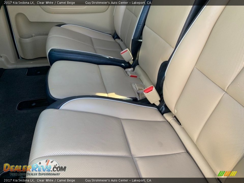 2017 Kia Sedona LX Clear White / Camel Beige Photo #13