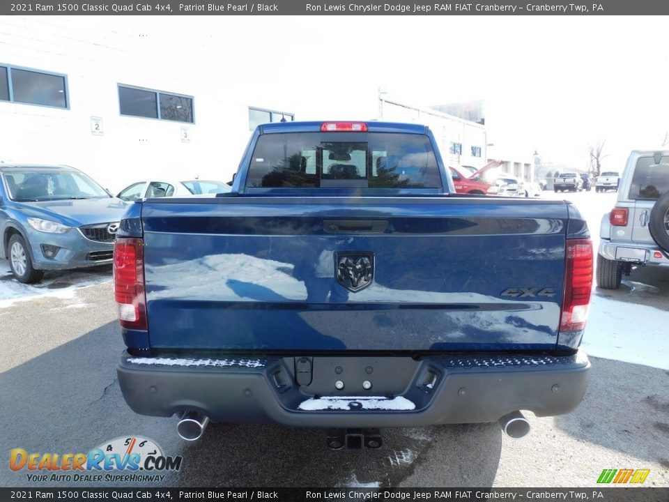 2021 Ram 1500 Classic Quad Cab 4x4 Patriot Blue Pearl / Black Photo #6