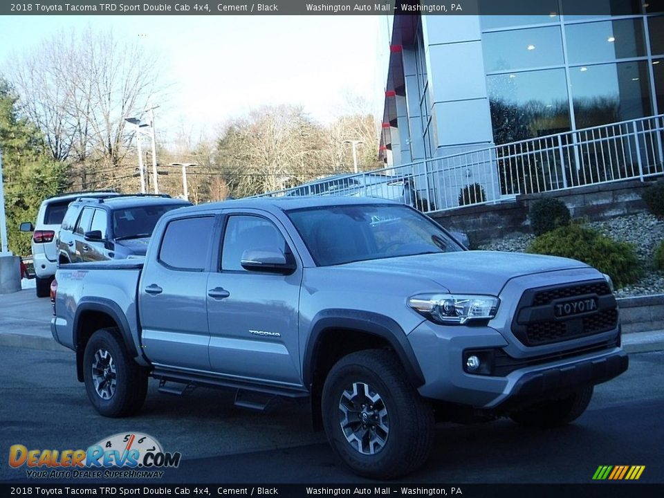 2018 Toyota Tacoma TRD Sport Double Cab 4x4 Cement / Black Photo #1