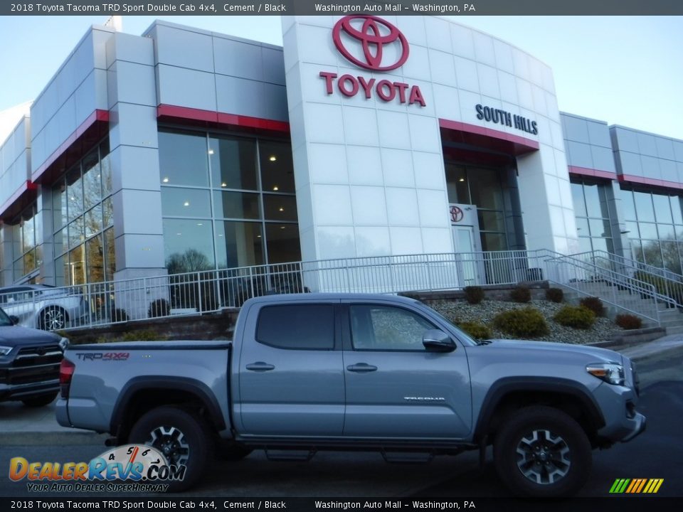 2018 Toyota Tacoma TRD Sport Double Cab 4x4 Cement / Black Photo #2