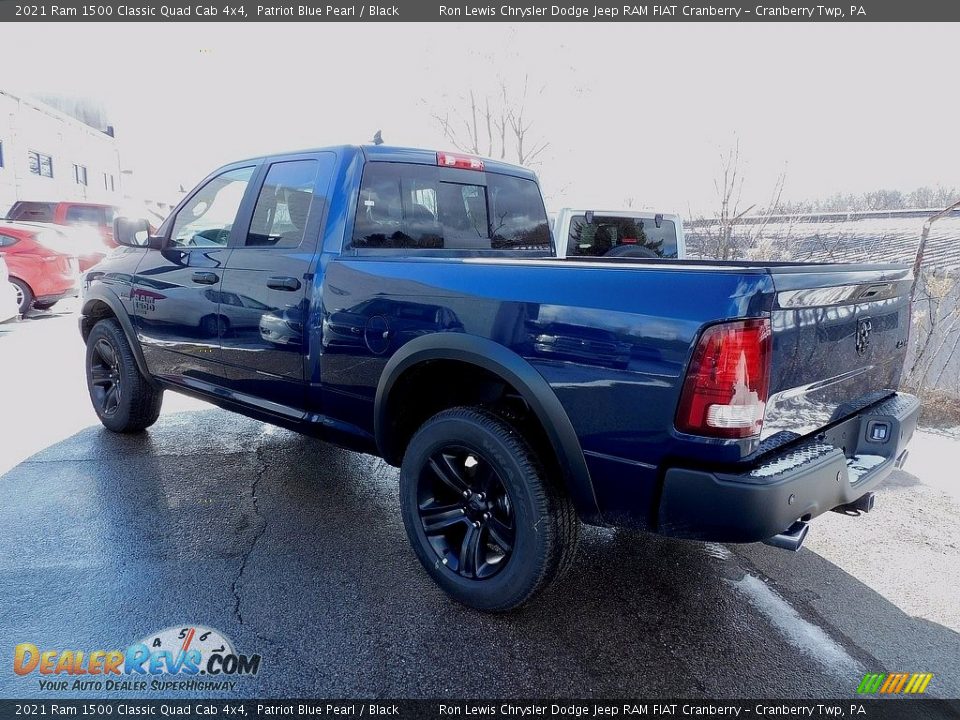 2021 Ram 1500 Classic Quad Cab 4x4 Patriot Blue Pearl / Black Photo #8