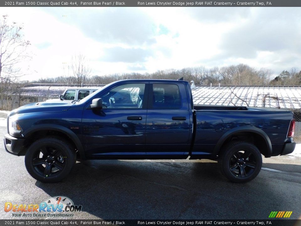 2021 Ram 1500 Classic Quad Cab 4x4 Patriot Blue Pearl / Black Photo #9