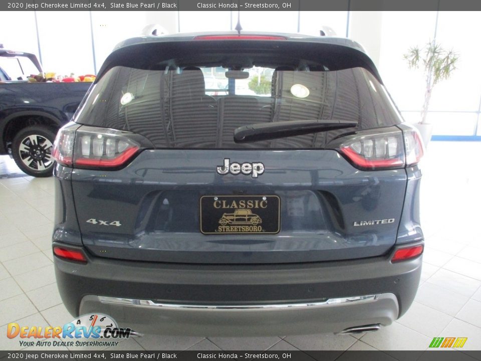 2020 Jeep Cherokee Limited 4x4 Slate Blue Pearl / Black Photo #8