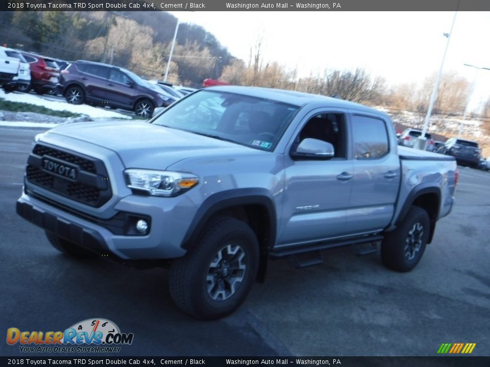 2018 Toyota Tacoma TRD Sport Double Cab 4x4 Cement / Black Photo #14