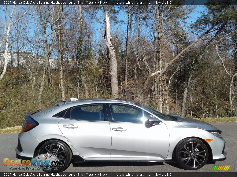 2017 Honda Civic Sport Touring Hatchback Lunar Silver Metallic / Black Photo #5