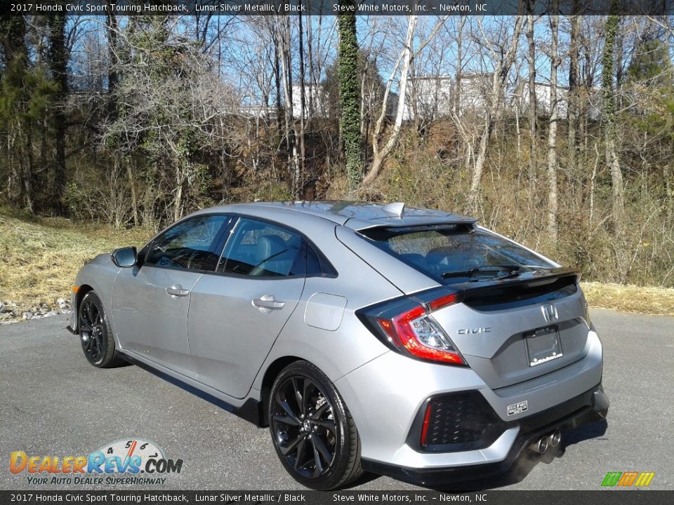 2017 Honda Civic Sport Touring Hatchback Lunar Silver Metallic / Black Photo #8