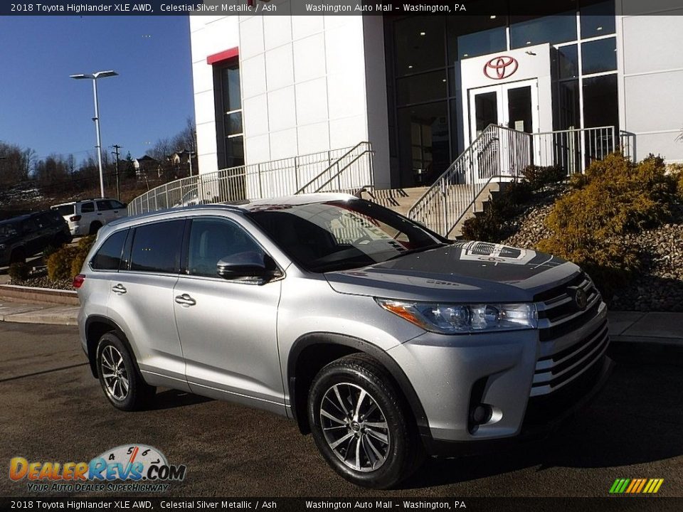 2018 Toyota Highlander XLE AWD Celestial Silver Metallic / Ash Photo #1