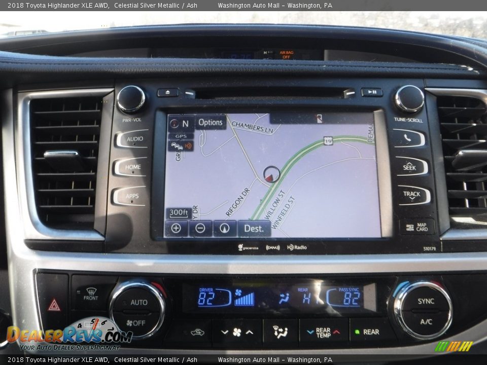 2018 Toyota Highlander XLE AWD Celestial Silver Metallic / Ash Photo #3