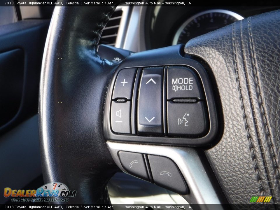 2018 Toyota Highlander XLE AWD Celestial Silver Metallic / Ash Photo #6