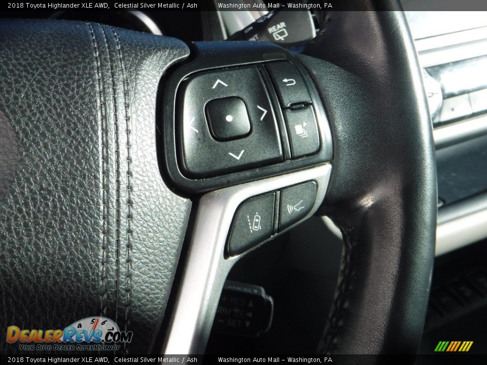 2018 Toyota Highlander XLE AWD Celestial Silver Metallic / Ash Photo #7
