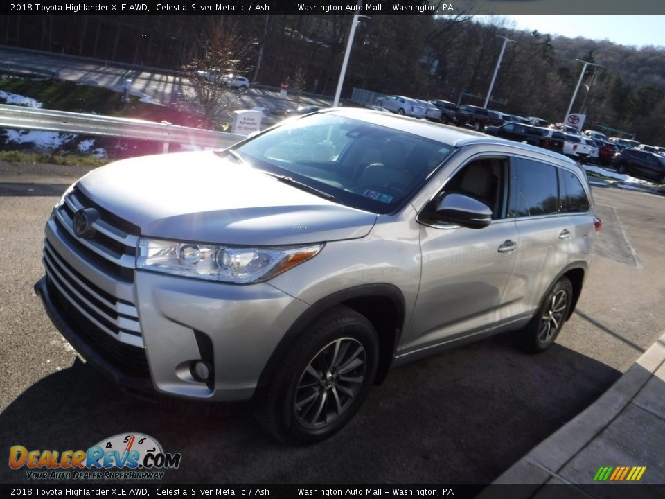 2018 Toyota Highlander XLE AWD Celestial Silver Metallic / Ash Photo #11