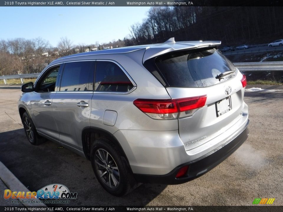 2018 Toyota Highlander XLE AWD Celestial Silver Metallic / Ash Photo #12