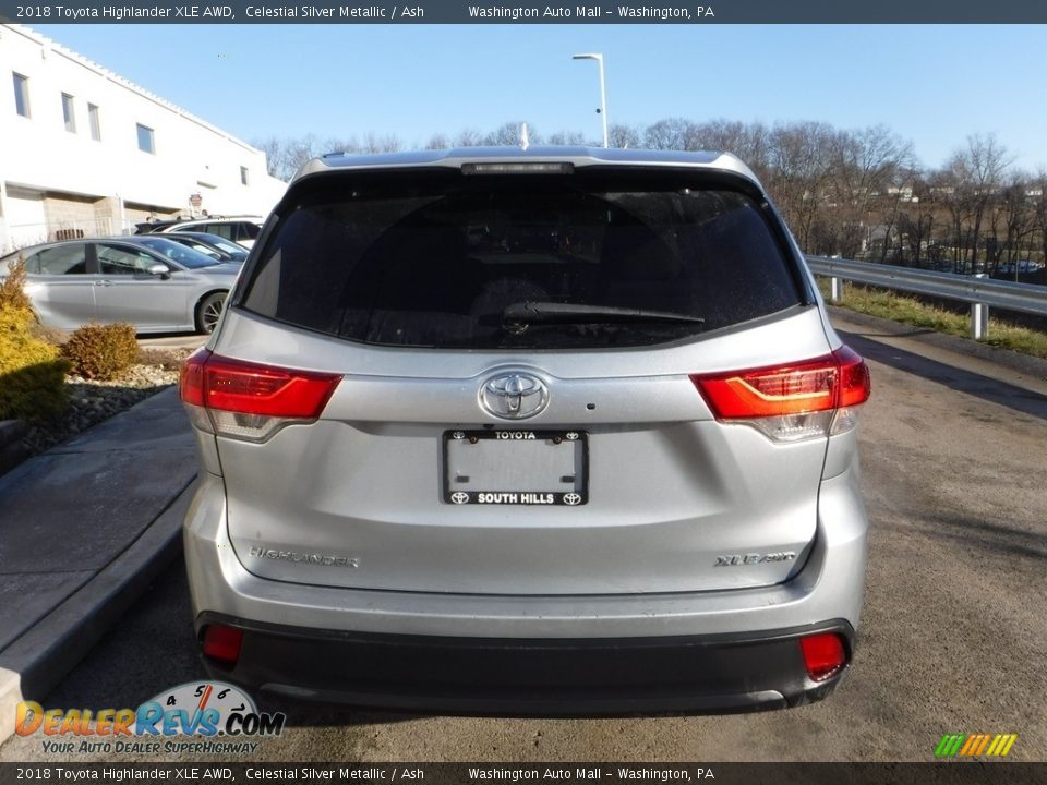 2018 Toyota Highlander XLE AWD Celestial Silver Metallic / Ash Photo #13