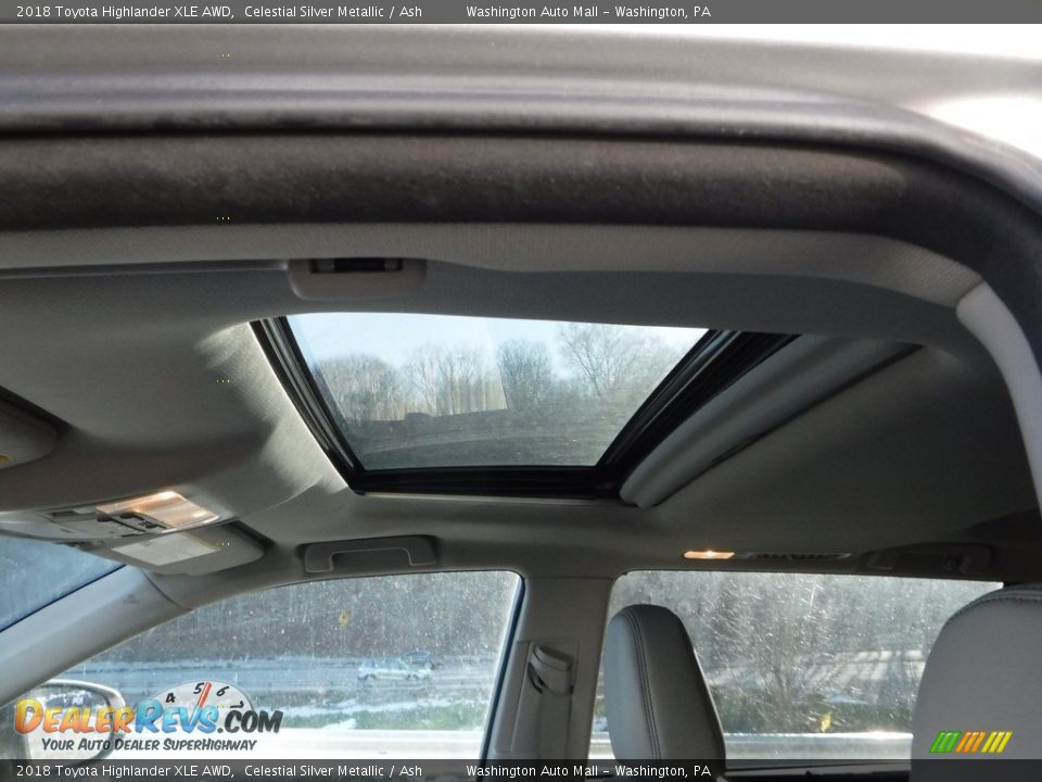 2018 Toyota Highlander XLE AWD Celestial Silver Metallic / Ash Photo #15