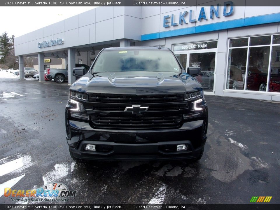 2021 Chevrolet Silverado 1500 RST Crew Cab 4x4 Black / Jet Black Photo #2