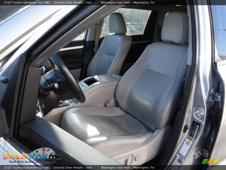 2018 Toyota Highlander XLE AWD Celestial Silver Metallic / Ash Photo #19