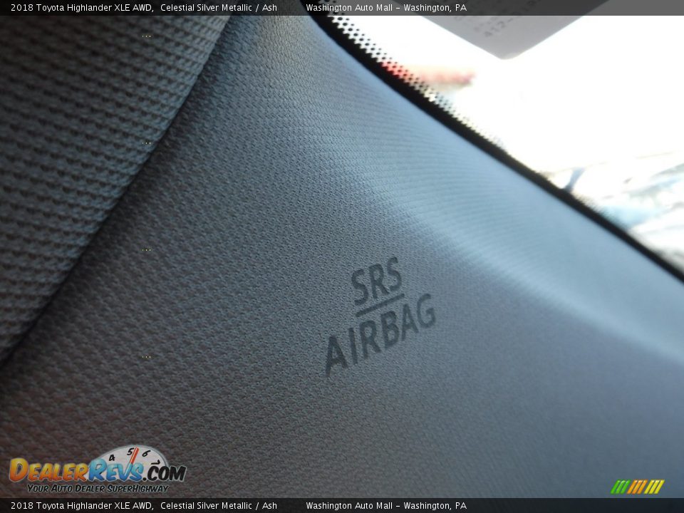 2018 Toyota Highlander XLE AWD Celestial Silver Metallic / Ash Photo #21